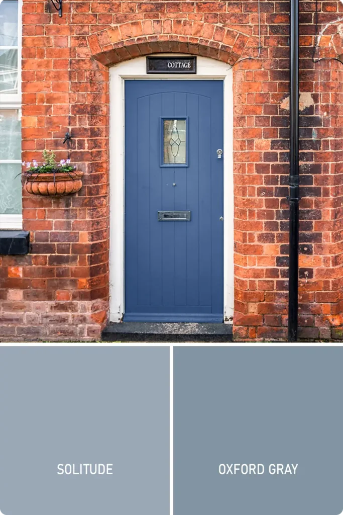 Colonial Blue Front Door