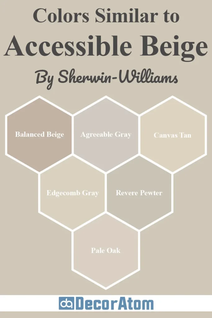 Colors Similar to Sherwin Williams Accessible Beige
