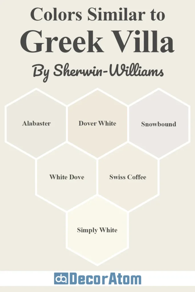 Colors Similar to Sherwin Williams Greek Villa SW 7551