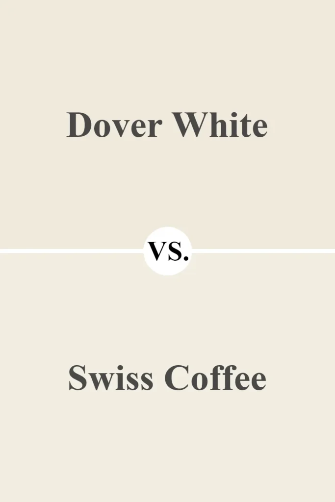 Dover White vs Benjamin Moore Swiss Coffee