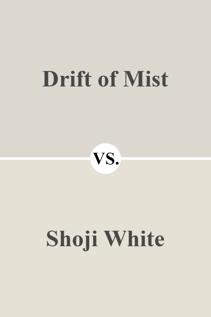 Drift of Mist VS Shoji White