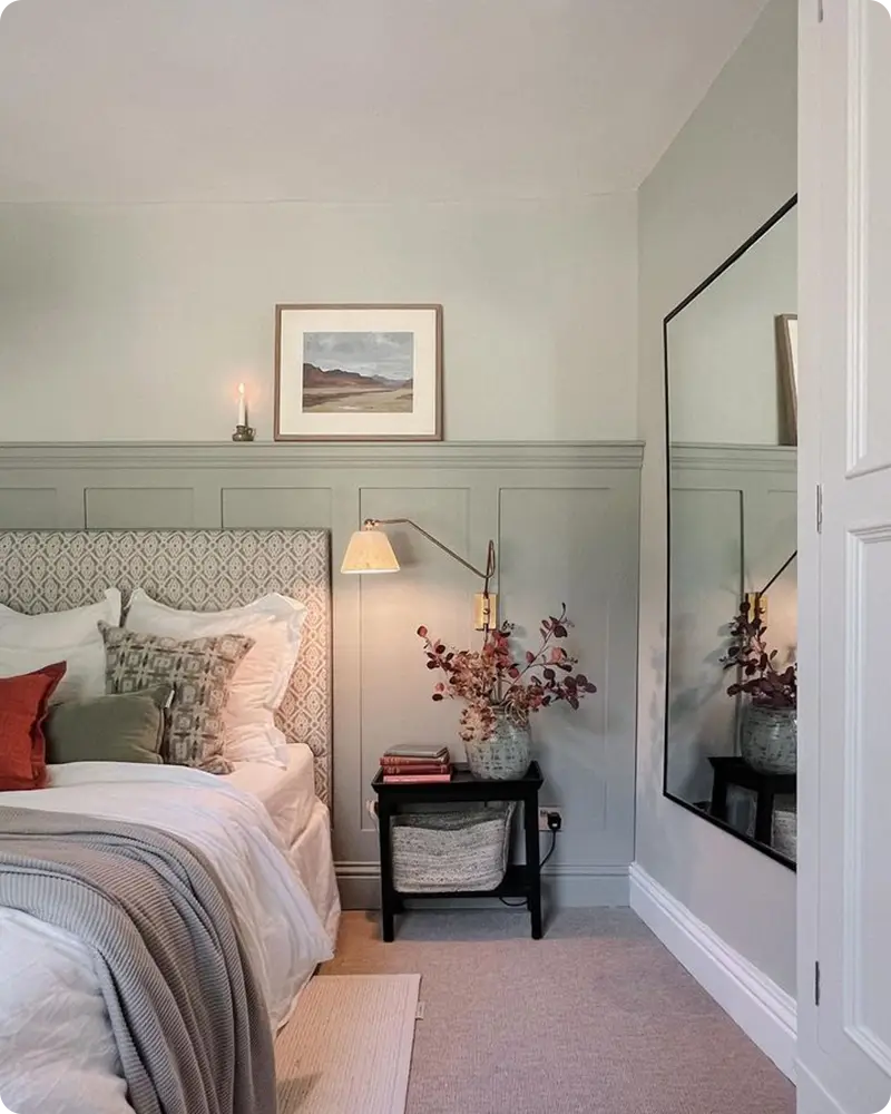 Gentle Green Bedroom