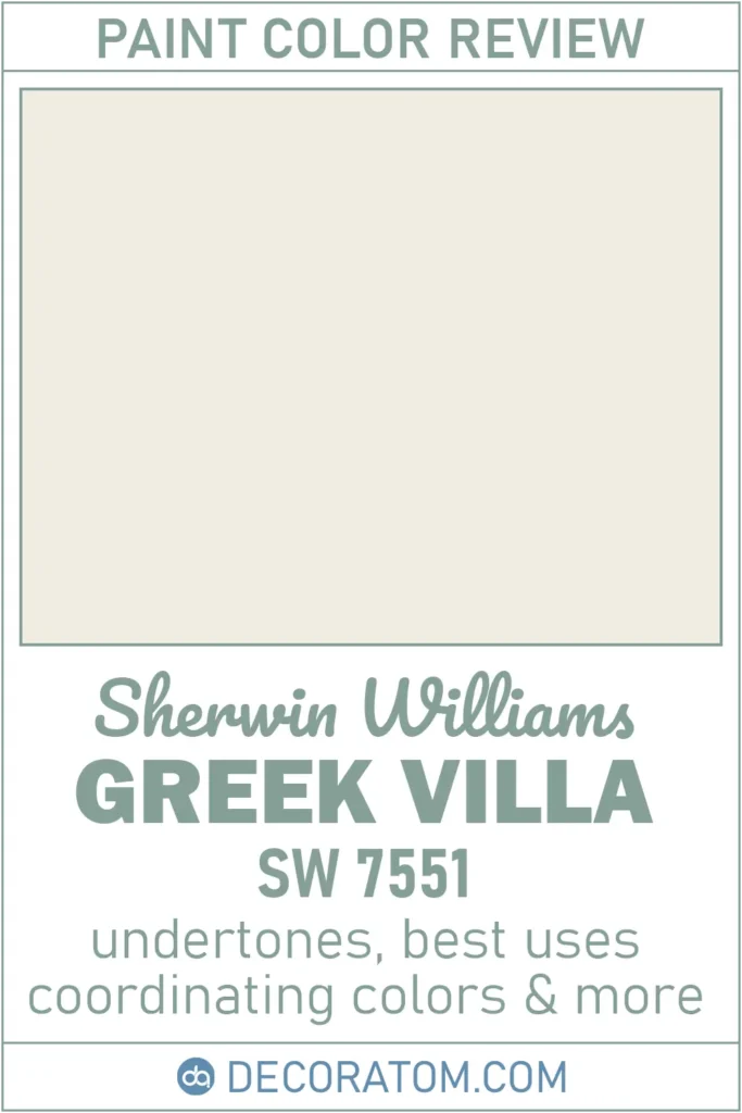Greek Villa SW 7551 Paint Color Review
