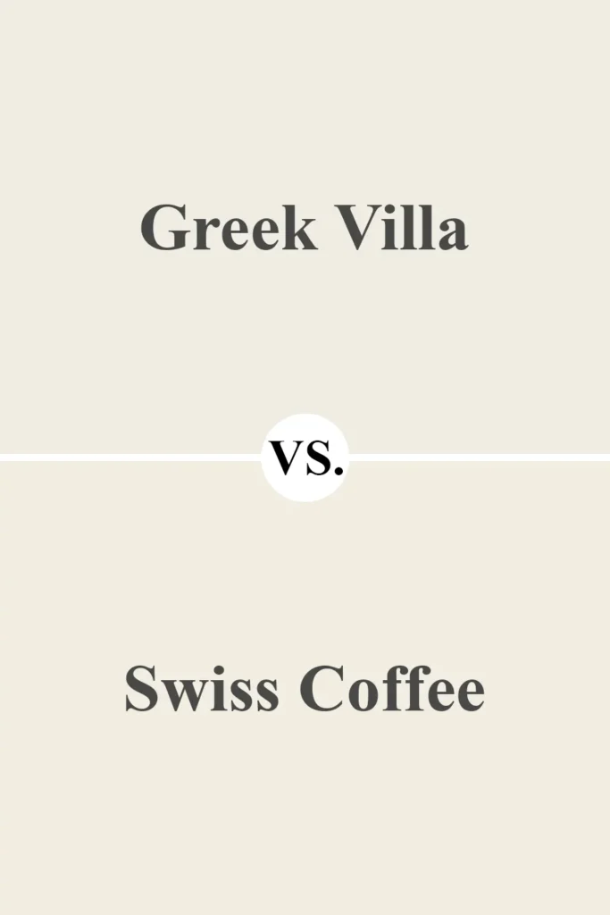 Greek Villa VS Swiss Coffee