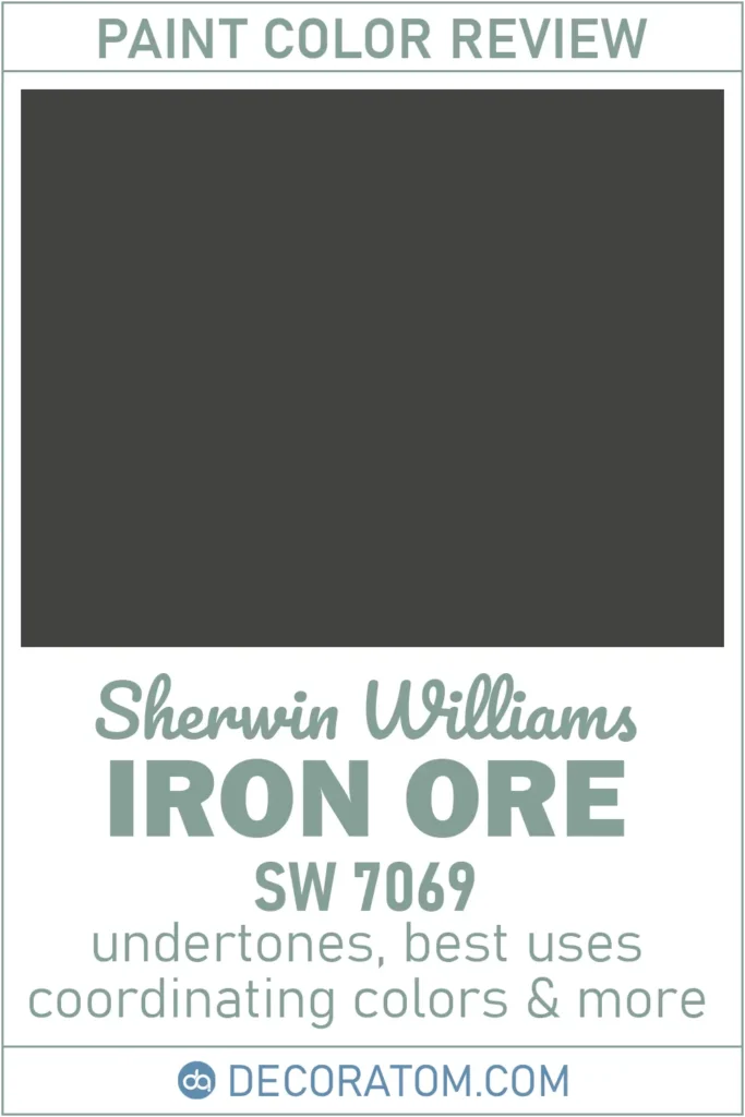 Iron Ore SW 7069 Paint Color Review