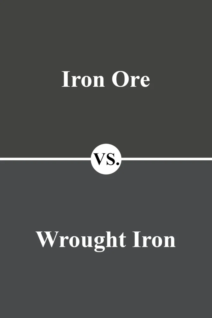 Iron Ore VS Wrought Iron