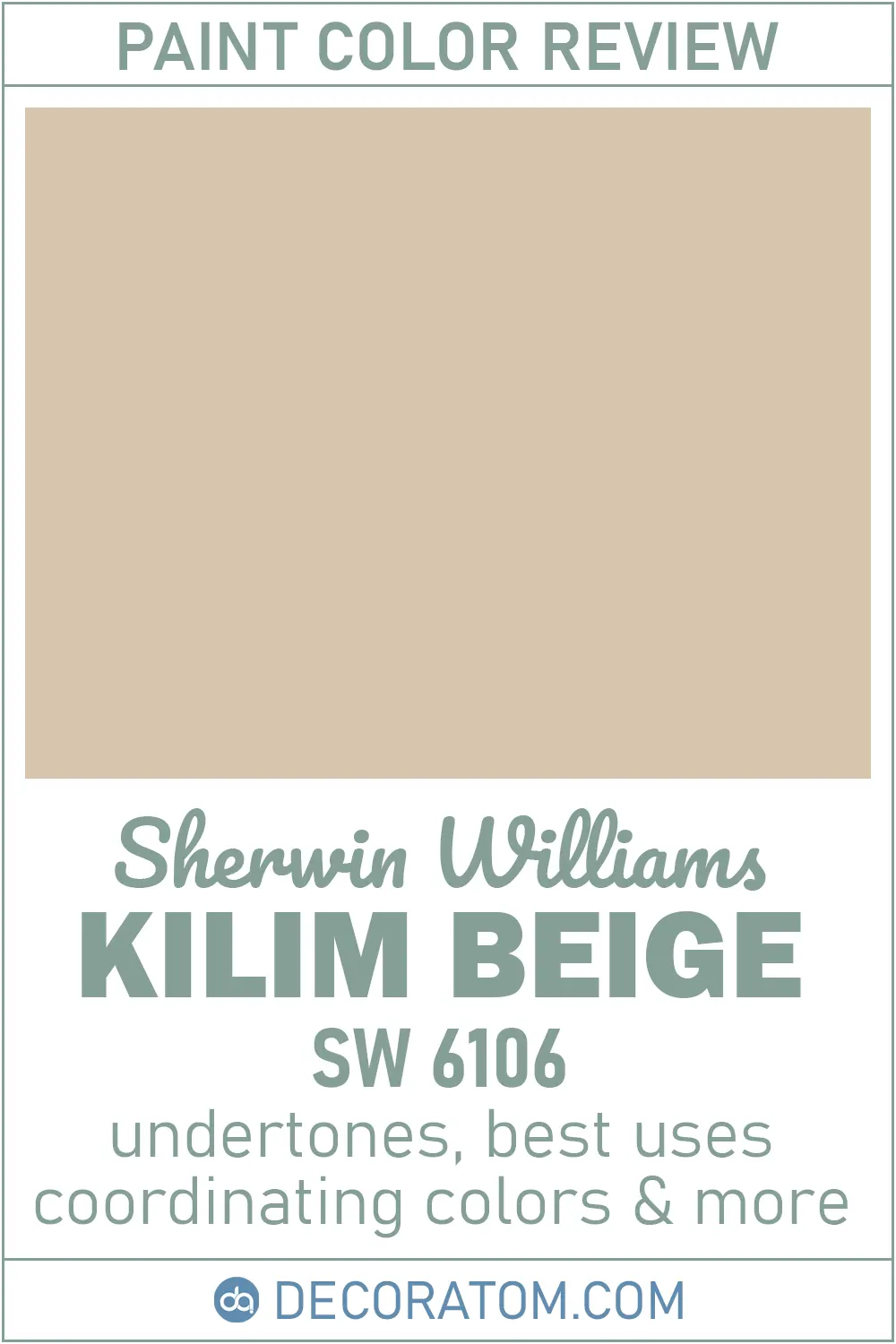 Kilim Beige SW 6106 Paint Color Review