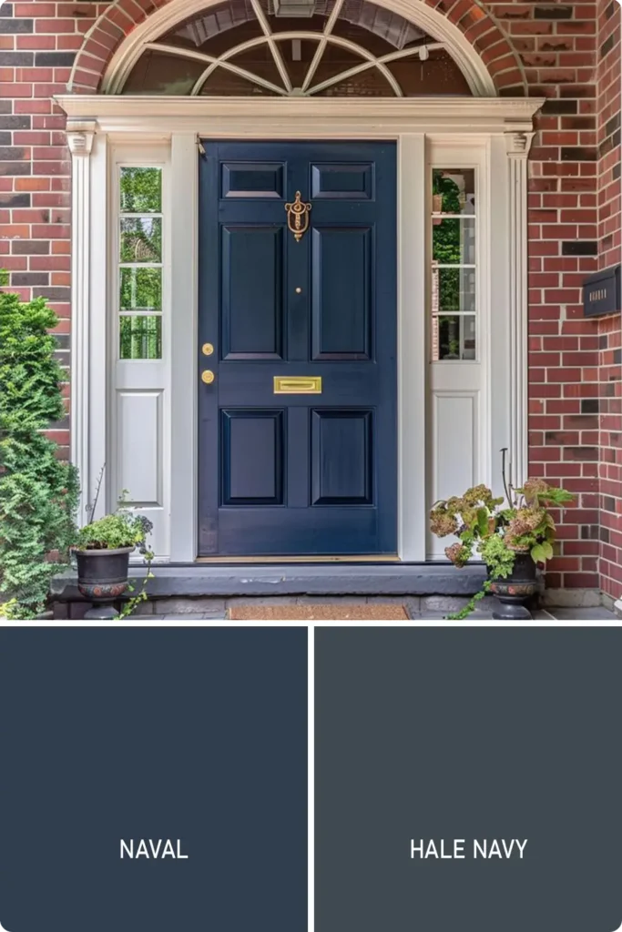 Navy Blue Front Door