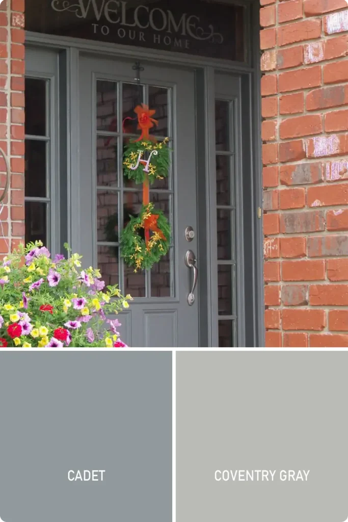 Neutral Medium Gray Front Door