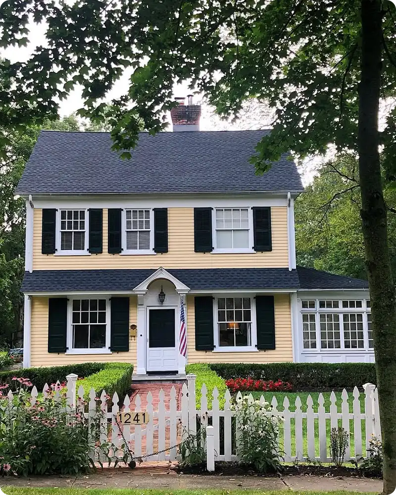 Pastel House Exterior