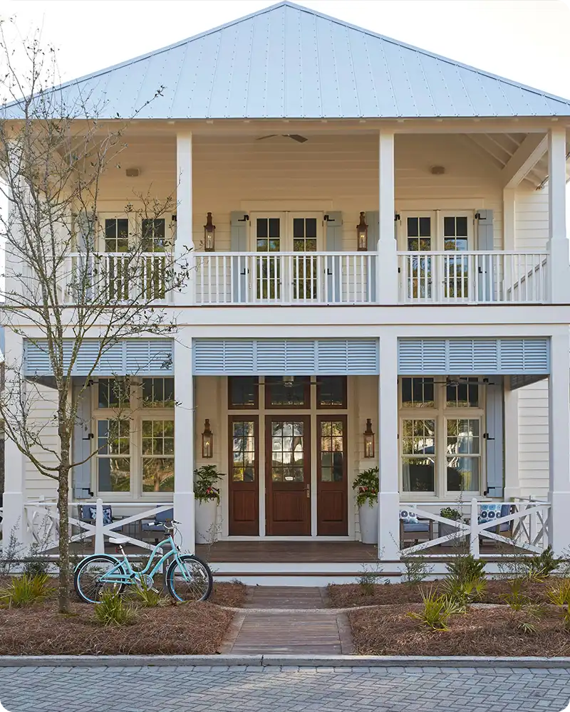 Pastel House Exterior
