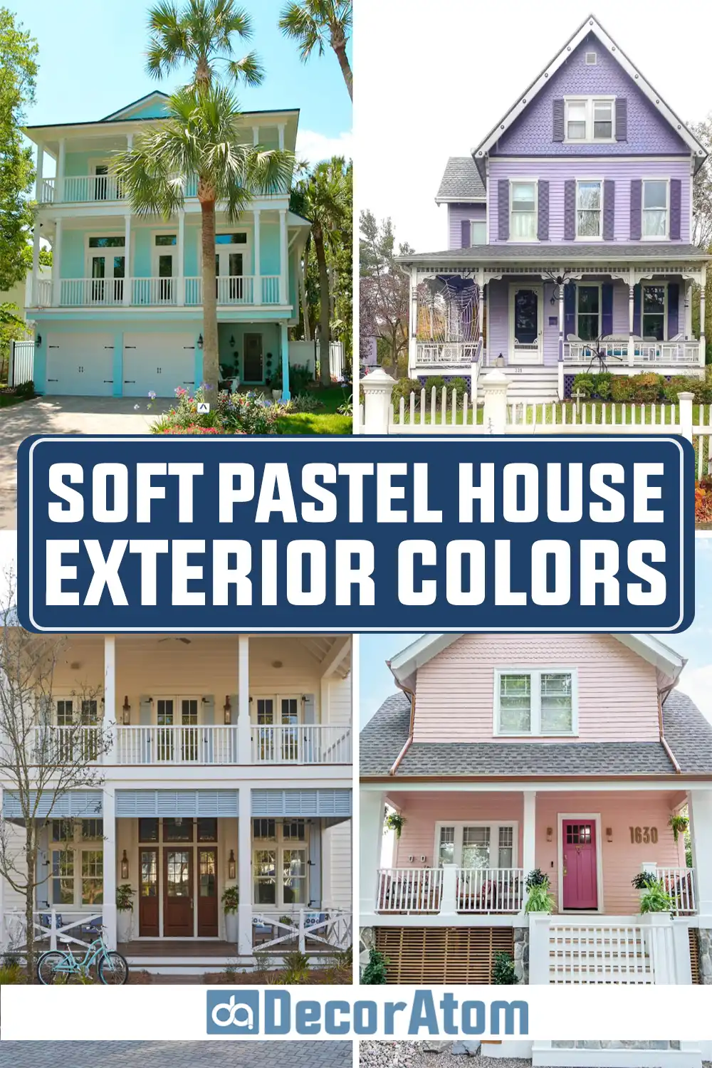 Soft Pastel House Exterior Colors