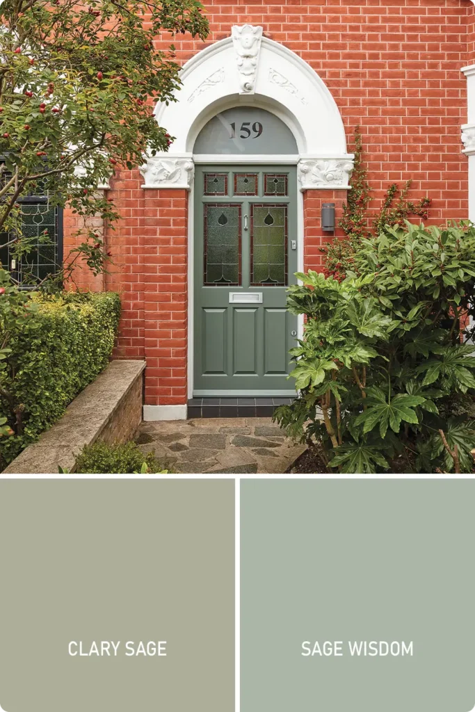 Sage Green Front Door