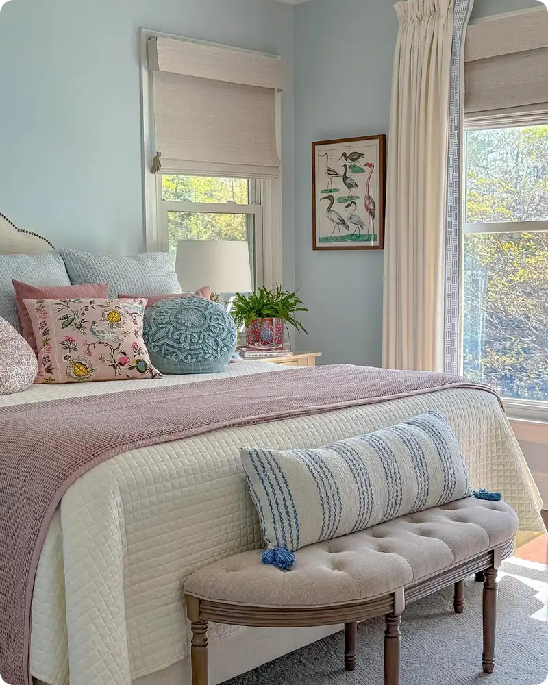 Serene Blue Bedroom