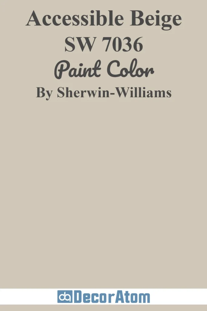 Sherwin-Williams Accessible Beige SW 7036