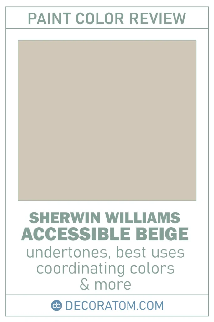 Sherwin-Williams Accessible Beige SW 7036 Paint Color