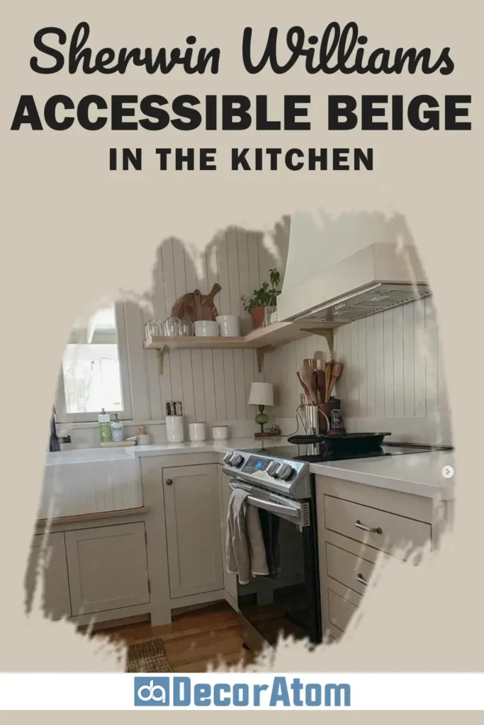 Sherwin Williams Accessible Beige in Kitchen