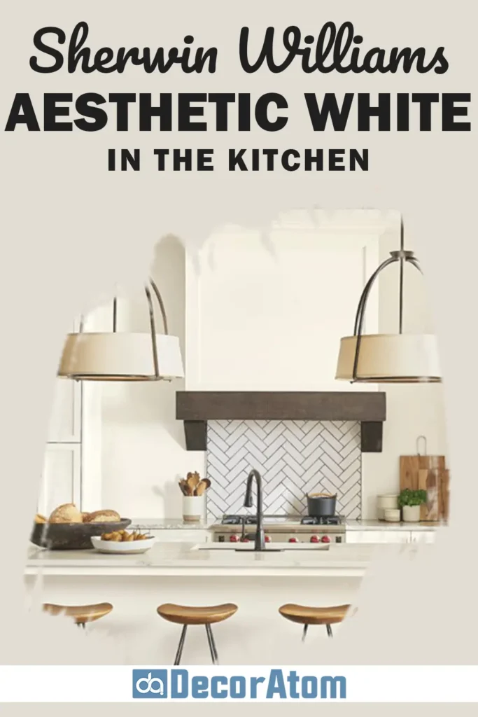 Sherwin Williams Aesthetic White in the Kitchen