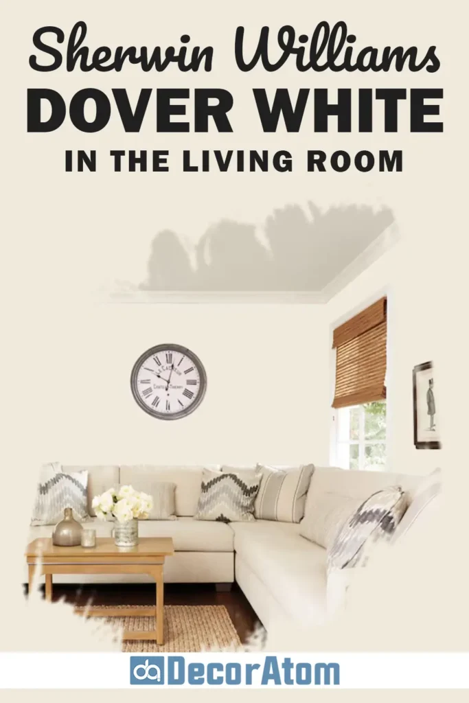 Sherwin Williams Dover White In the Living Room