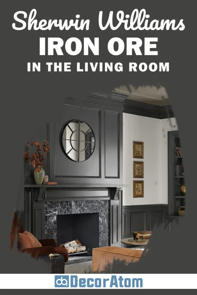 Sherwin Williams Iron Ore In the Living Room