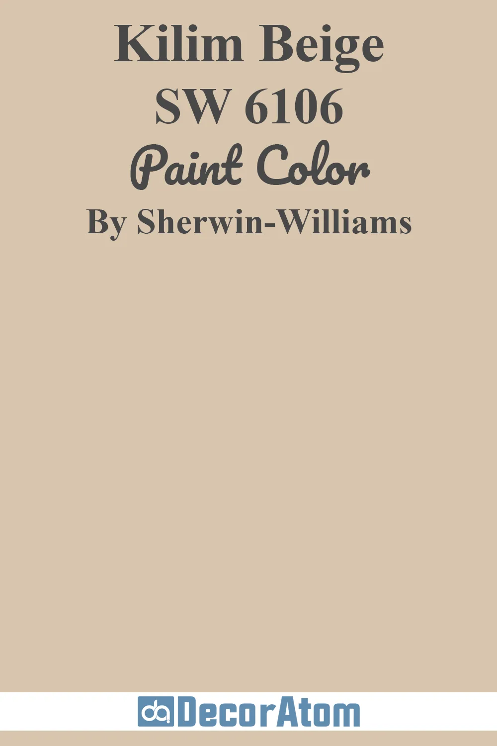 Sherwin-Williams Kilim Beige SW 6106