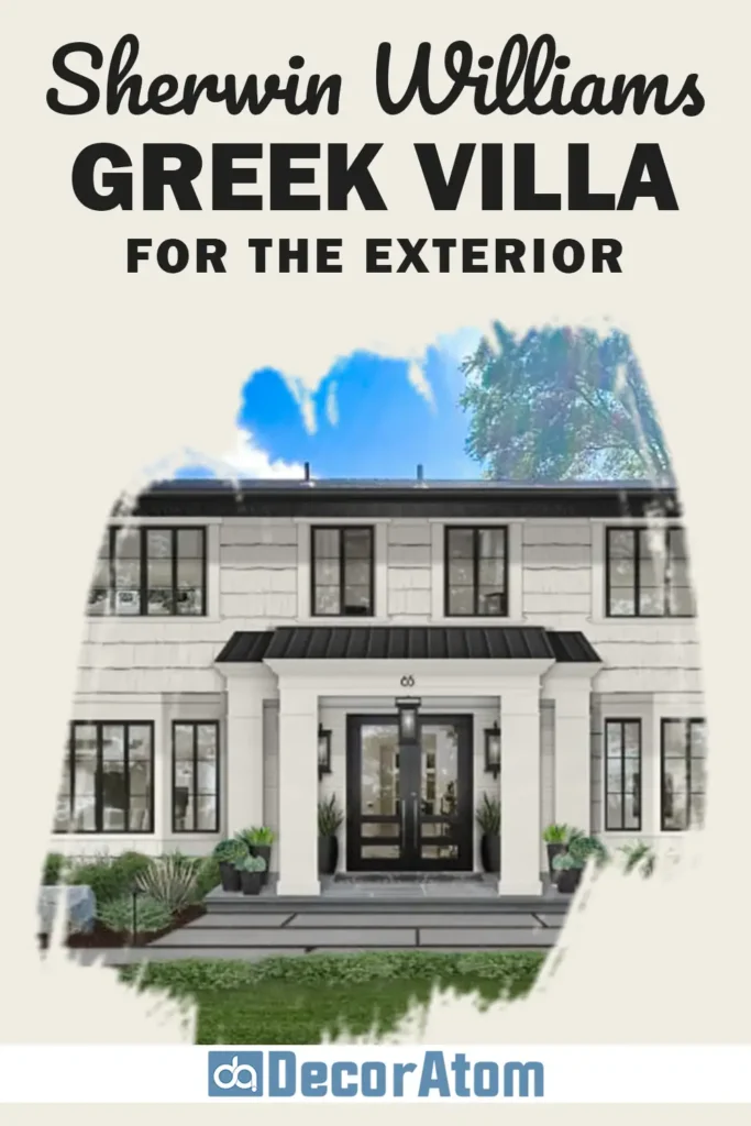 Sherwin Williams Greek Villa for the Exterior