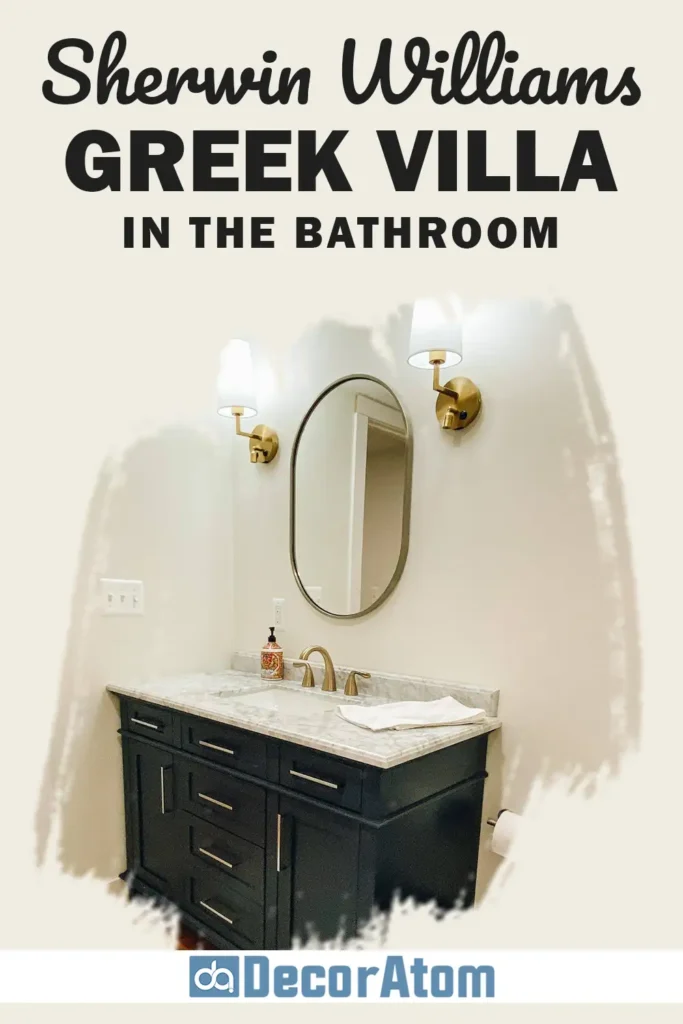 Sherwin Williams Greek Villa in the Bathroom