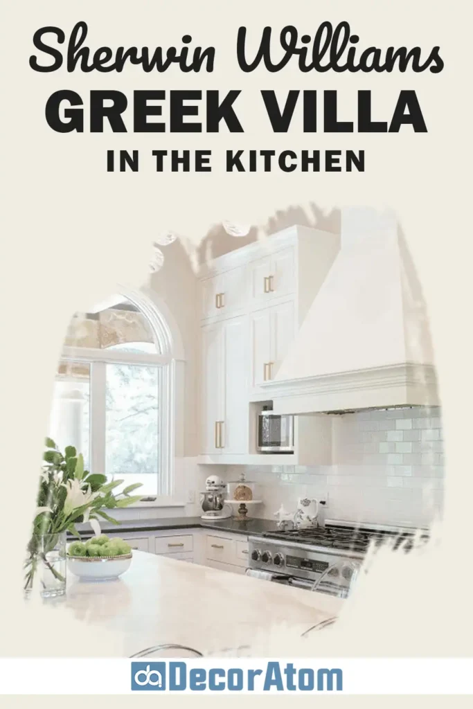 Sherwin Williams Greek Villa in the Kitchen