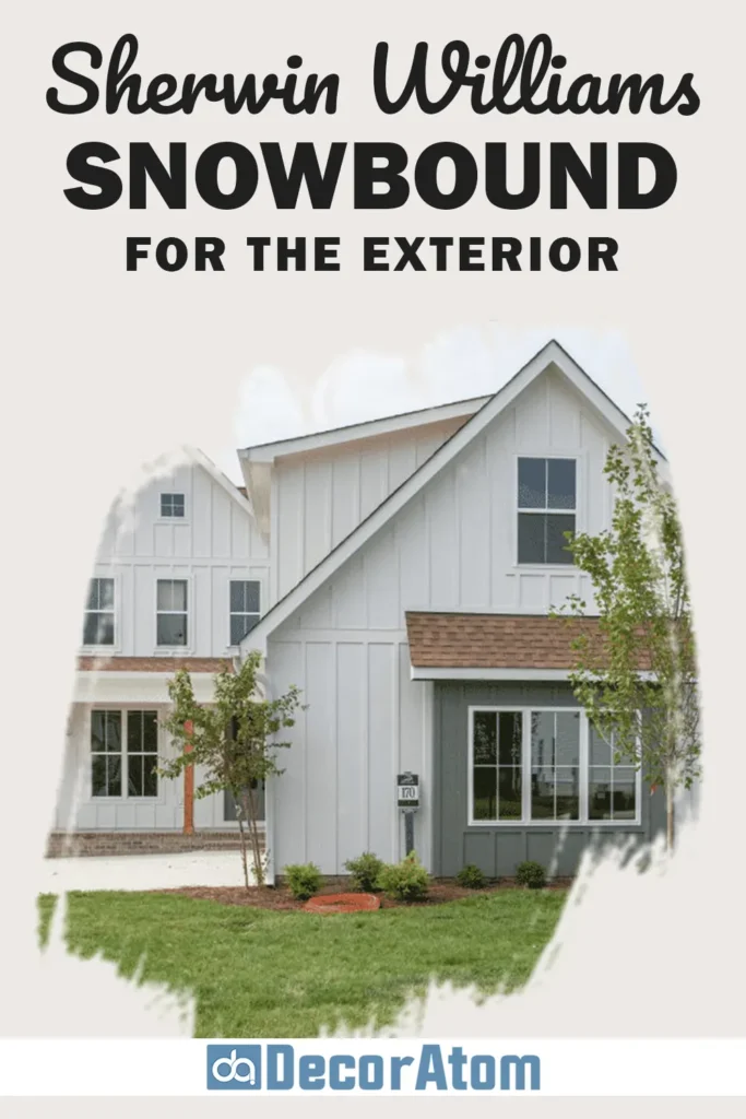 Sherwin Williams Snowbound for the Exterior