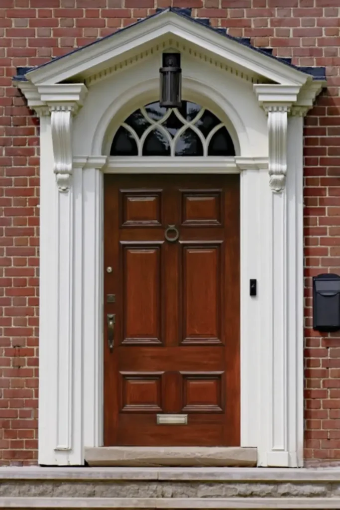 Stained Wood Front Door