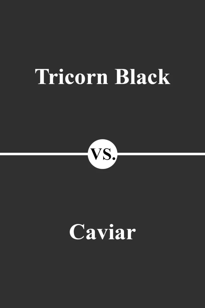 Tricorn Black VS Caviar