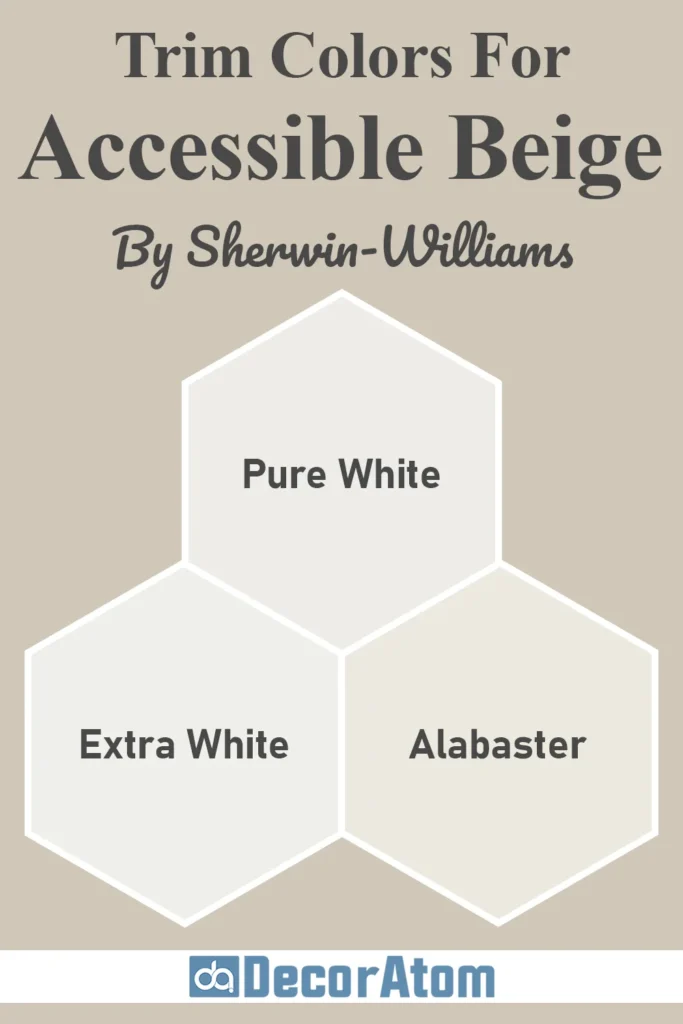 Trim Colors to Pair With Sherwin Williams Accessible Beige
