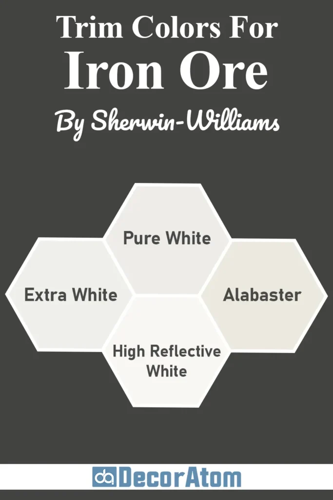 Trim Colors to Pair With Sherwin Williams Iron Ore SW 7069