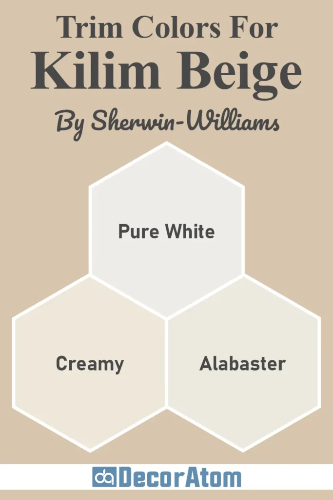 Trim Colors to Pair With Sherwin Williams Kilim Beige