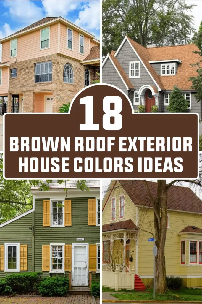 Best Brown Roof Exterior House Colors Ideas