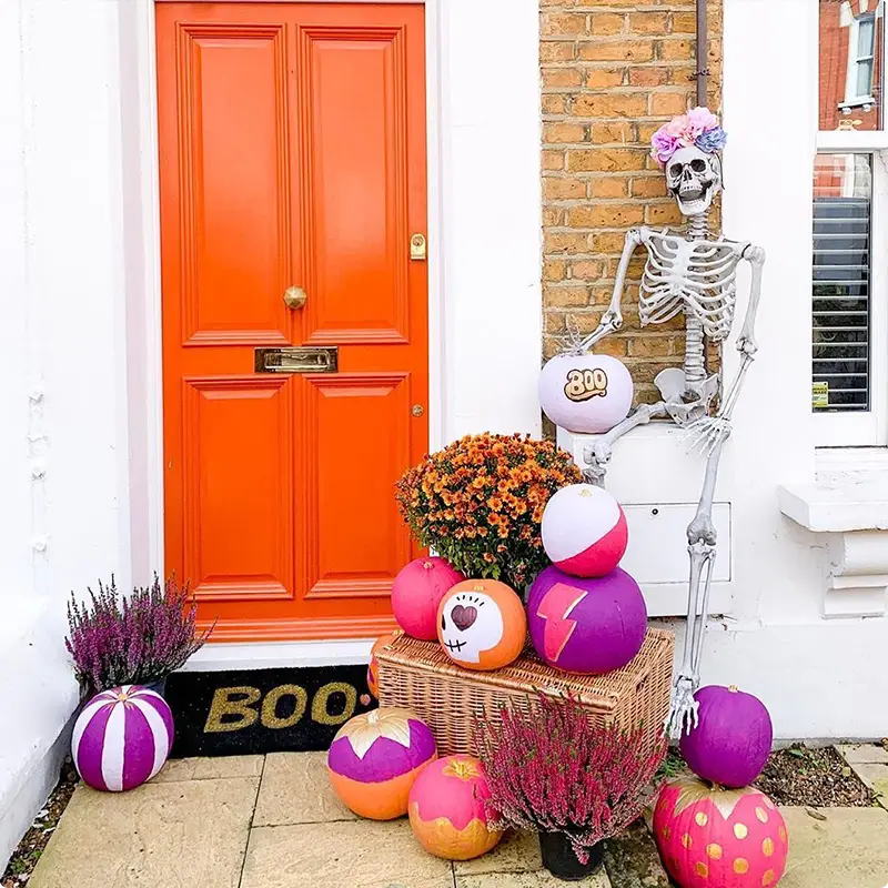 A Bright and Cheery Skeleton Welcome