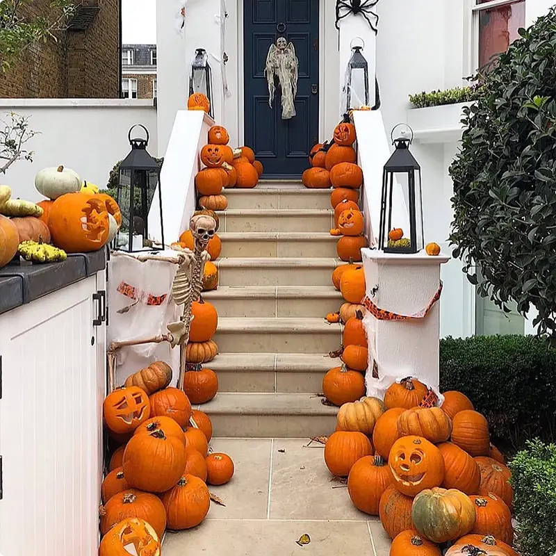 A Staircase Overflowing with Halloween Fun