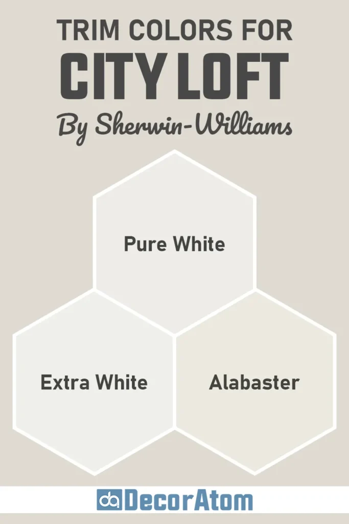 Trim Colors to Pair With Sherwin Williams City Loft SW 7631