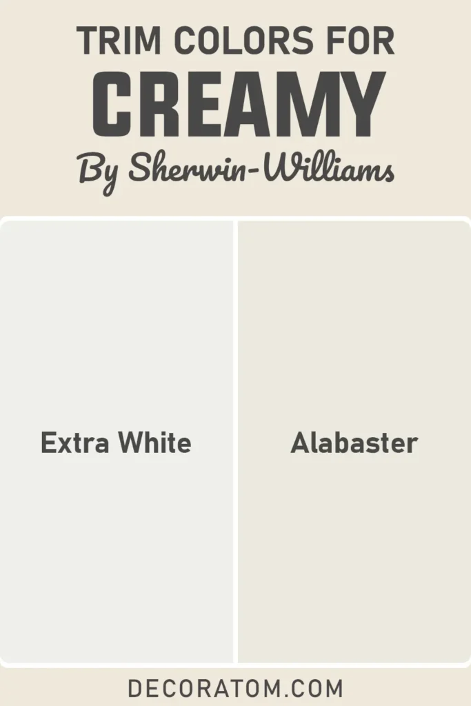 Trim Colors to Pair With Sherwin Williams Creamy SW 7012