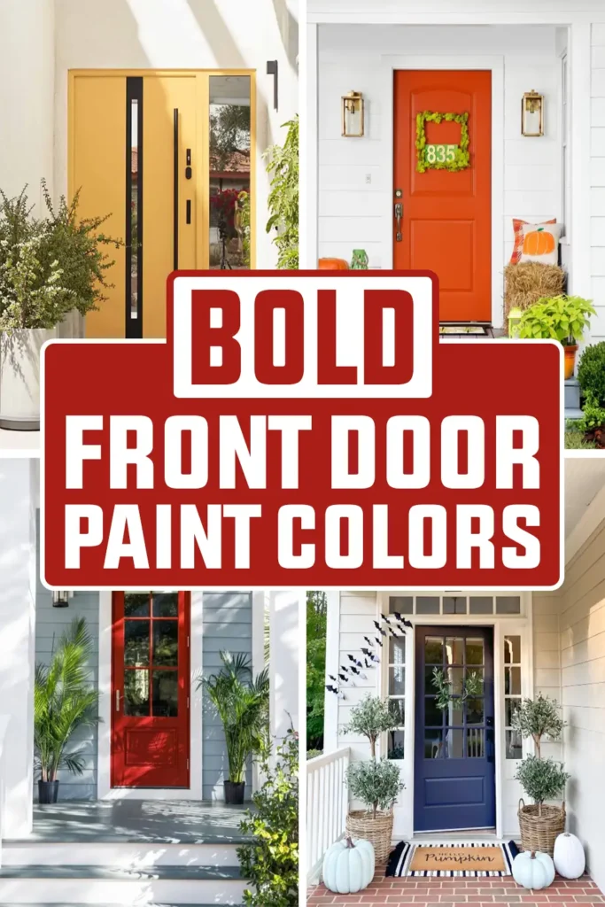 Bold Front Door Paint Colors
