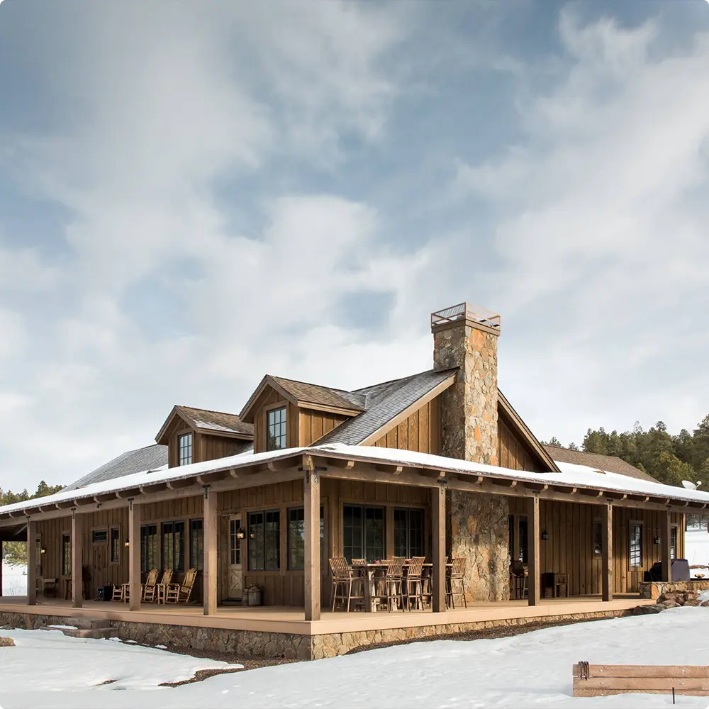 Brown Board and Batten Farmhouse