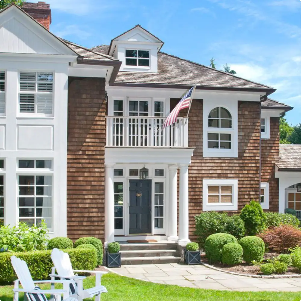 Brown Cedar Shake Siding