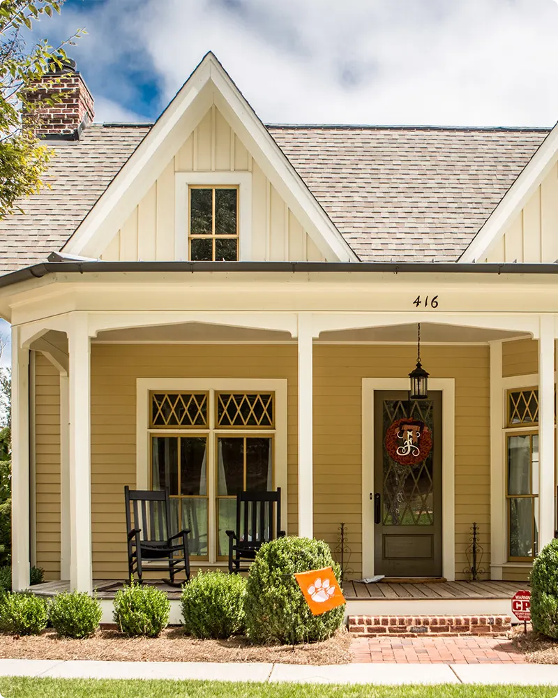 Brown Roof Beige Color House