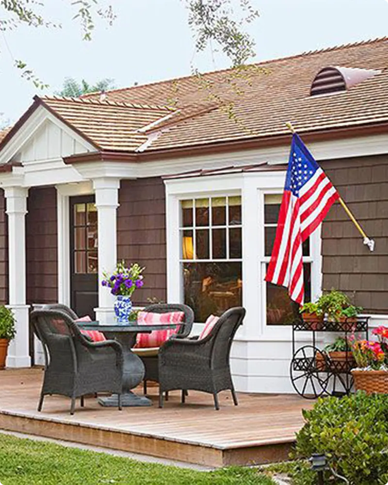 Brown Roof Chocolate Brown Color House