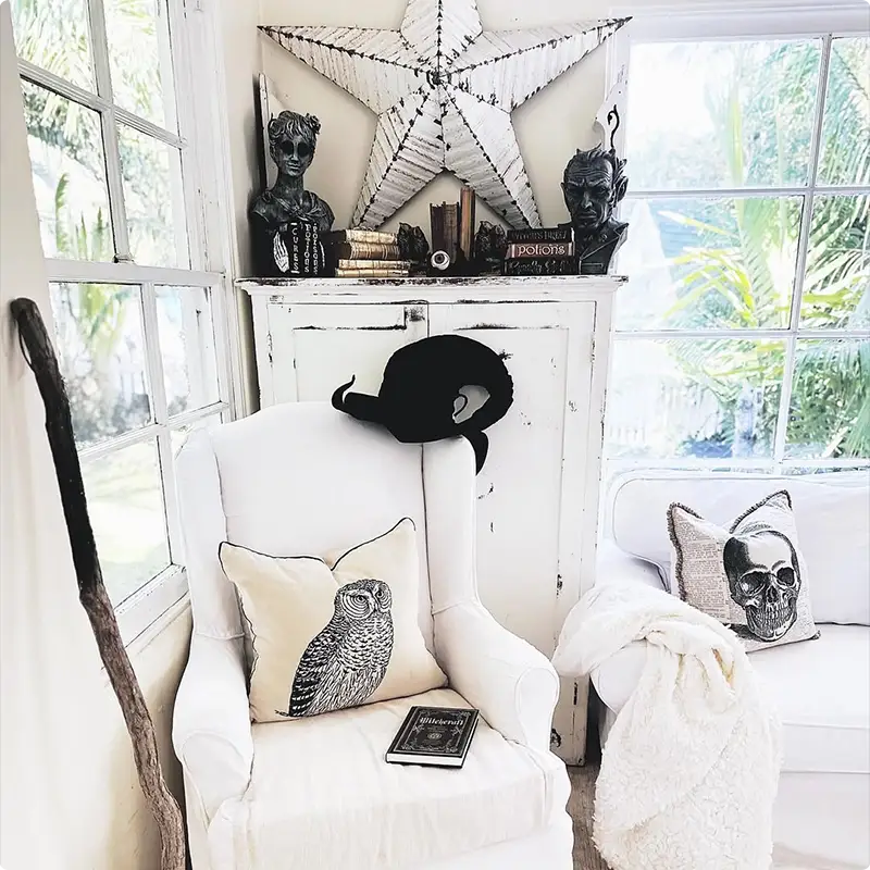 Create a Gothic Reading Nook with Witchy Touches