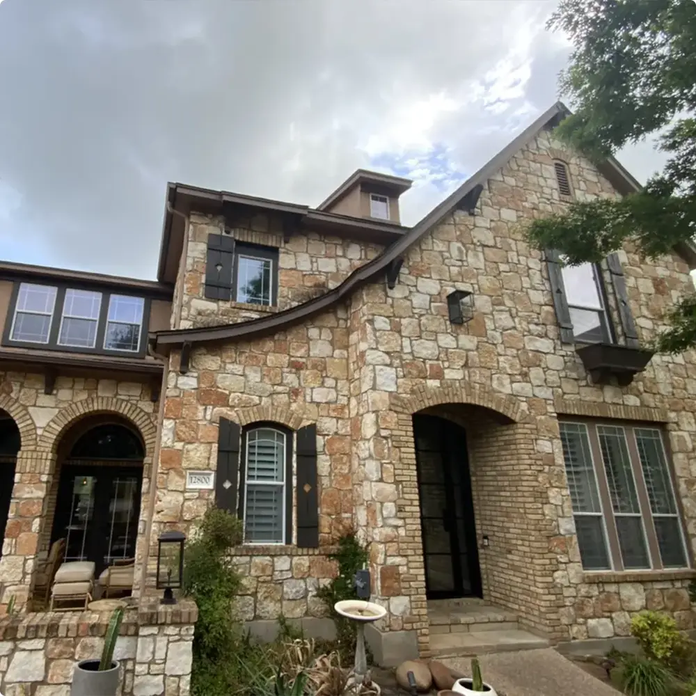 Dark Brown and Stone Combination