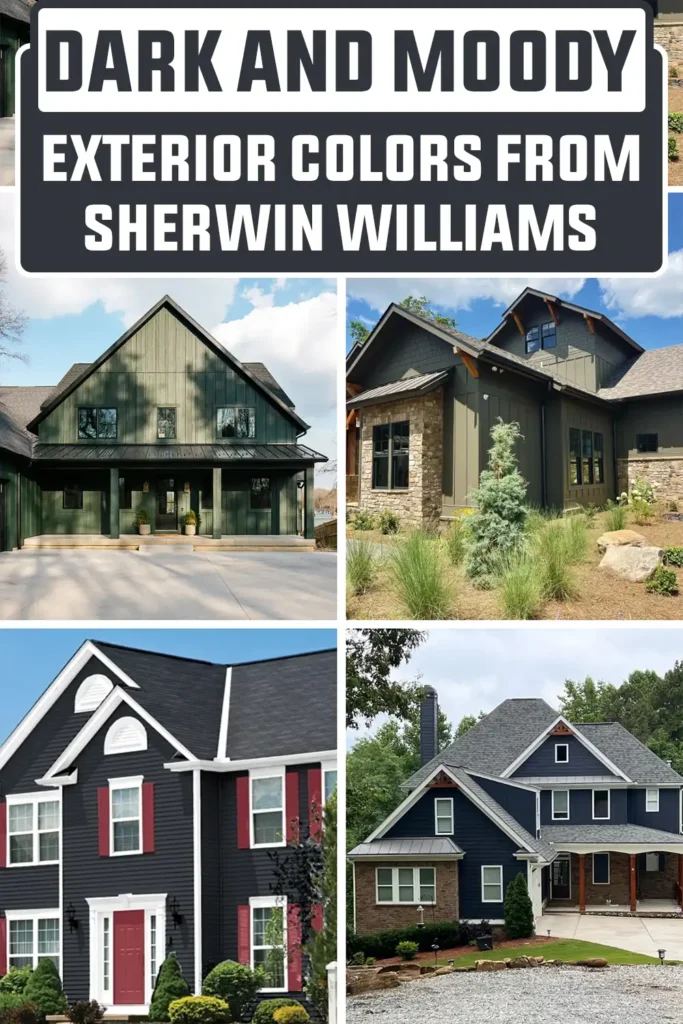 Dark and Moody Exterior Colors From Sherwin Williams