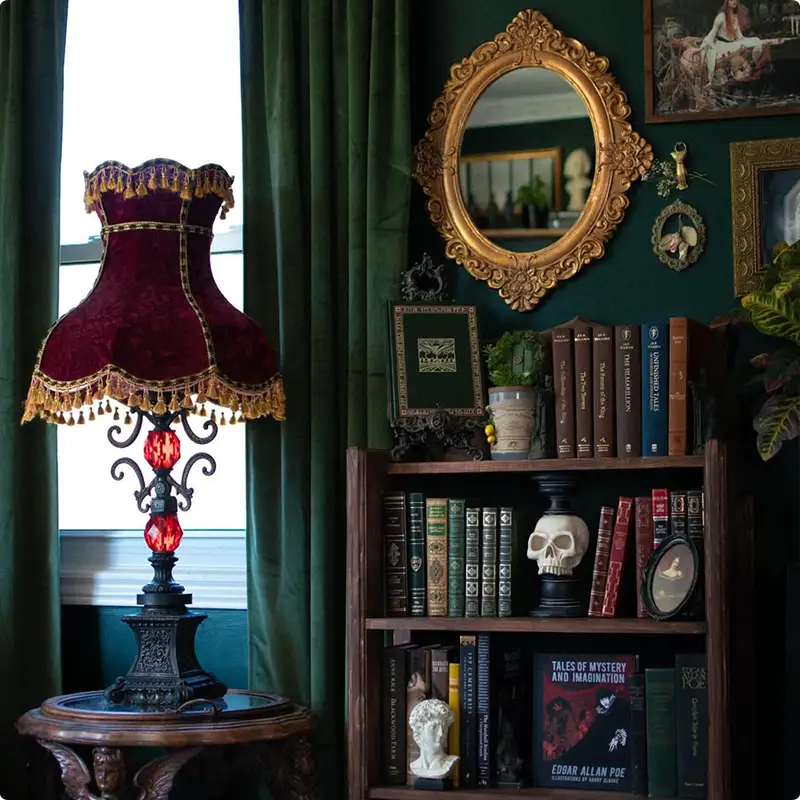 Design a Gothic Library with Luxe Finishes