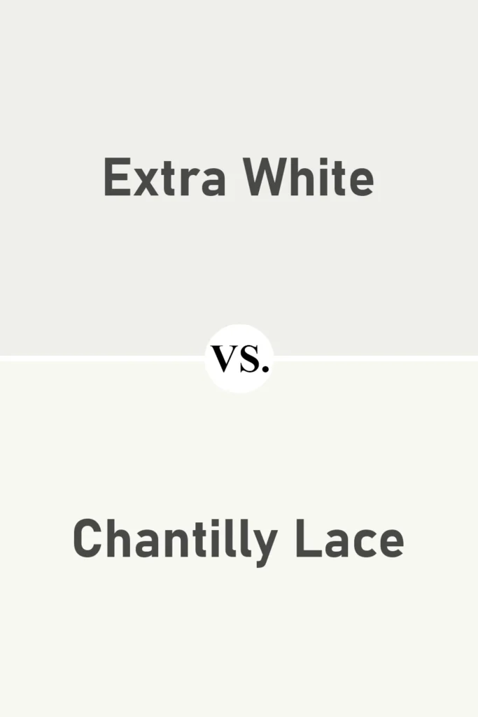 Extra White VS Chantilly Lace