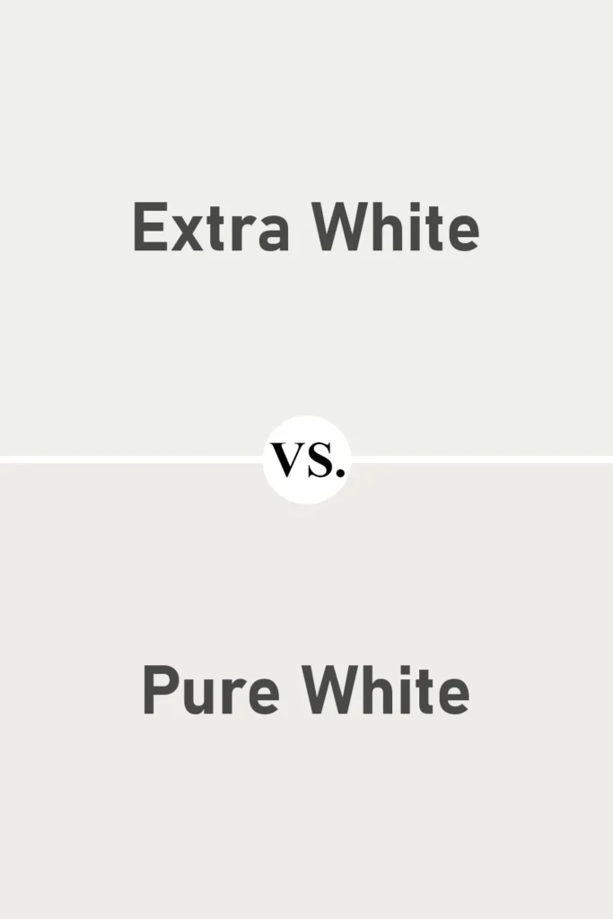 Extra White VS Pure White